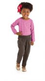 Ref.: 6072 Body Infantil Feminino de Cotton e Manga longa